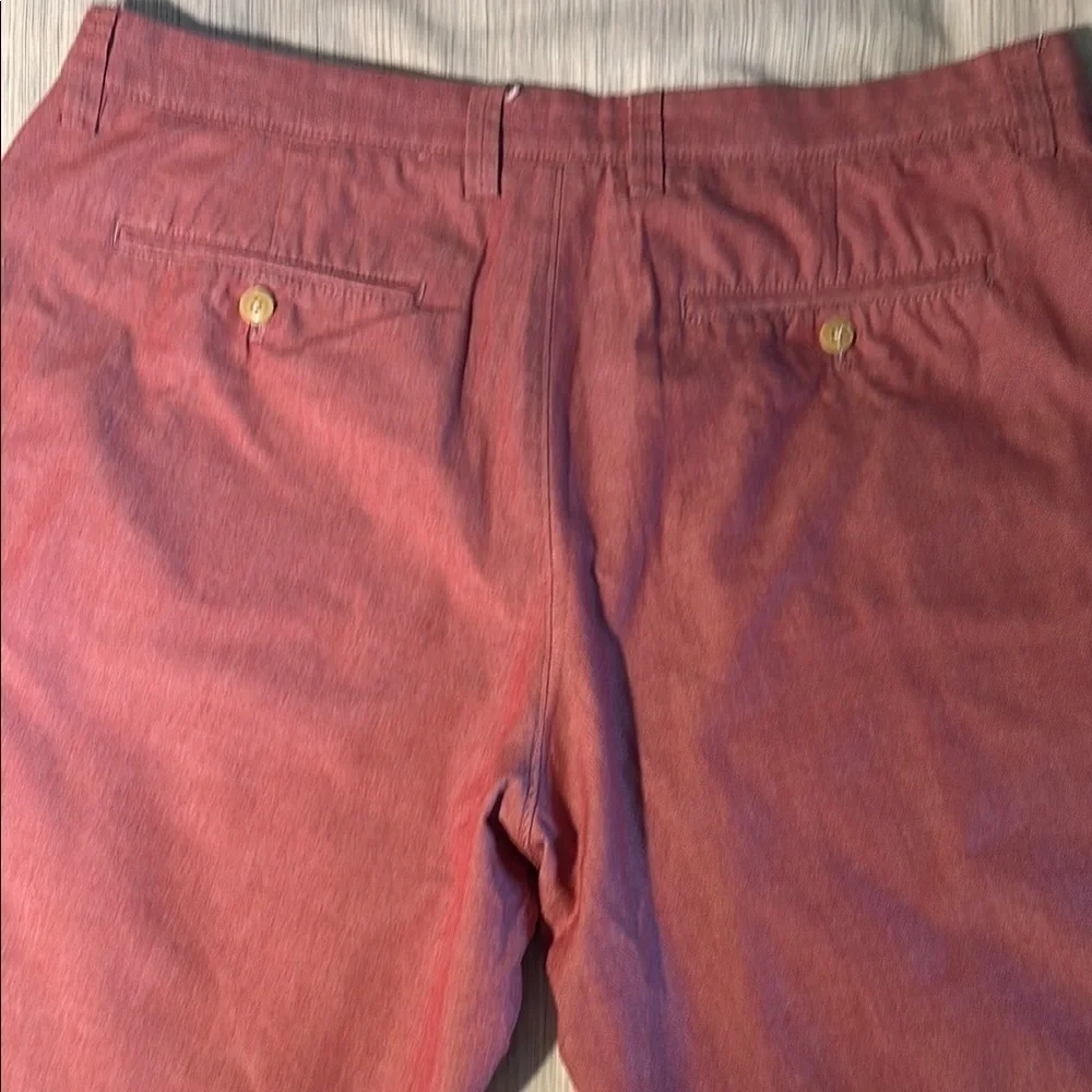 J. Crew Red Flat Front Shorts Lightweight Cotton